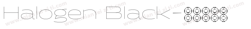 Halogen Black字体转换